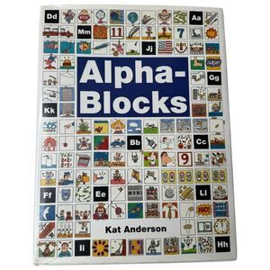 VTG Alpha-Blocks by Kat Anderson 1993 1st‎ Printing Kids Book ABC's - Signed